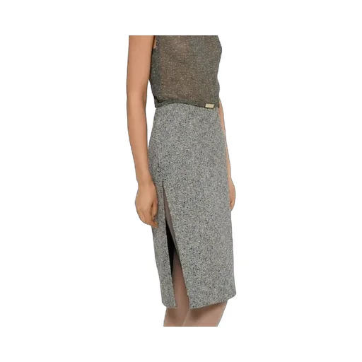 Cotton-Wool Mouliné Skirt