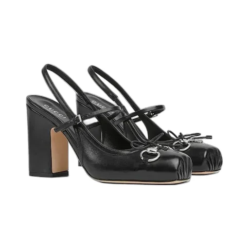 Gucci Horsebit Slingback Pump