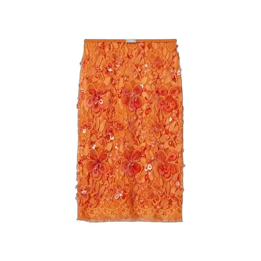 Flora Lace Skirt With Beads