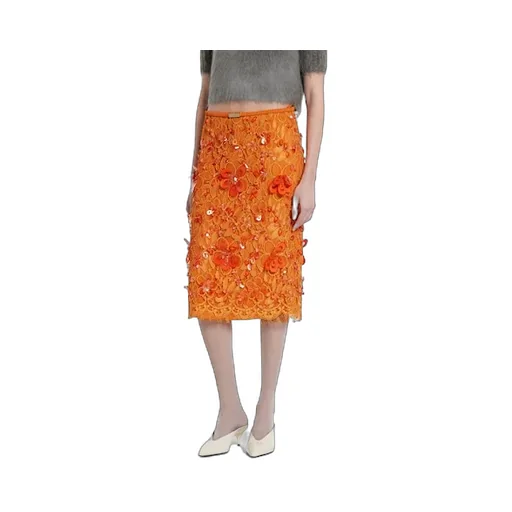 Flora Lace Skirt With Beads