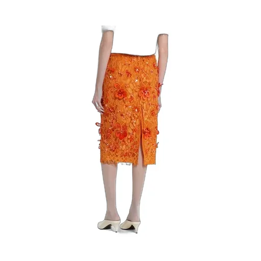 Flora Lace Skirt With Beads