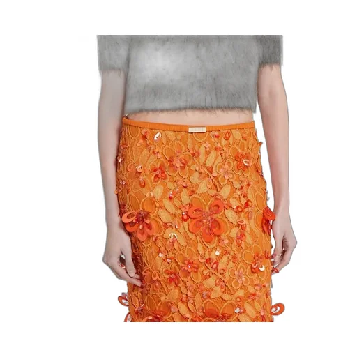 Flora Lace Skirt With Beads