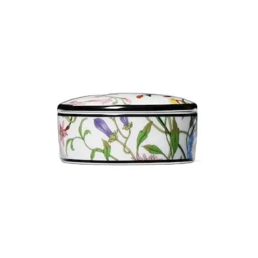 Gucci Flora Print Small Round Box