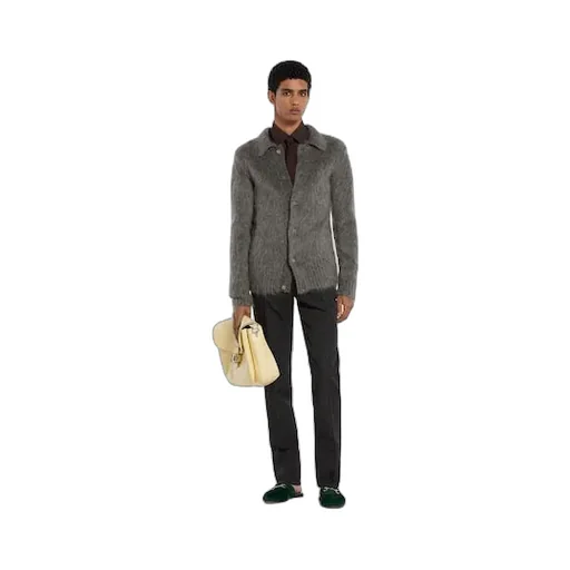 Polyester Twill Shirt With Horsebit