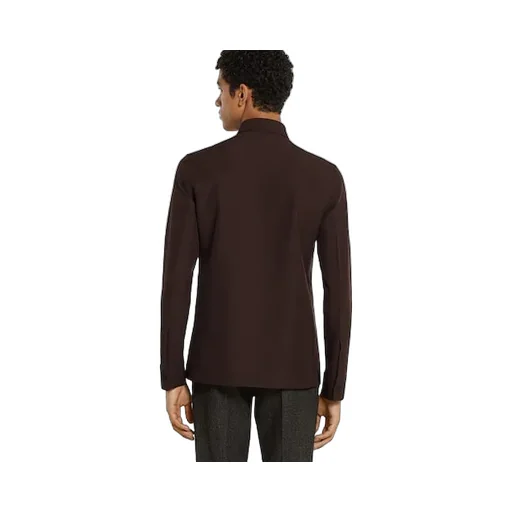 Polyester Twill Shirt With Horsebit