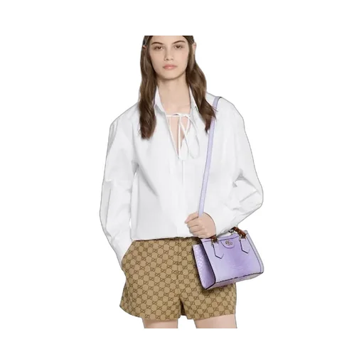 Gucci Diana Small Python Tote Bag