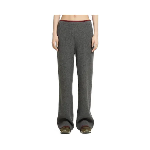 Soft Rib Felted Wool Pants