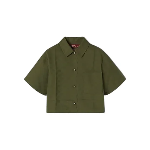 Gg Cotton Gabardine Shirt