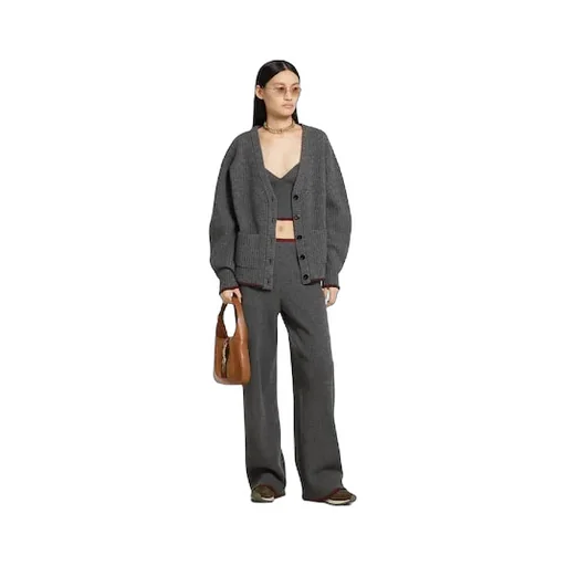 Soft Rib Felted Wool Pants