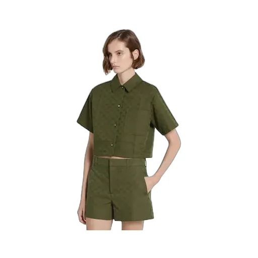 Gg Cotton Gabardine Shirt