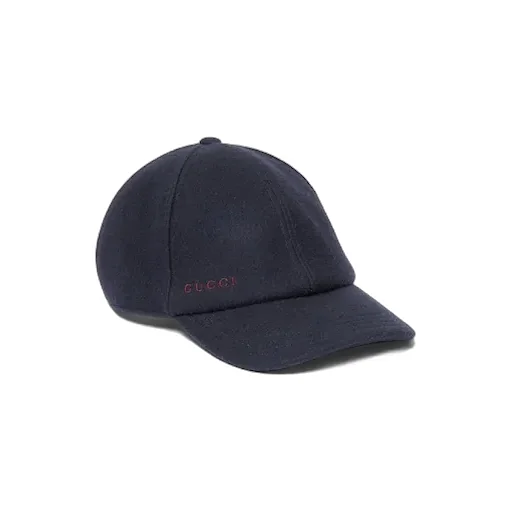 Wool Baseball Hat With Embroidery
