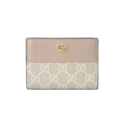 Bi-Color Gg Marmont Small Wallet