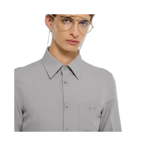 Technical Panama Shirt With Horsebit