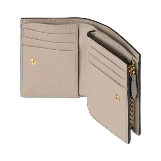 Bi-Color Gg Marmont Small Wallet