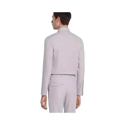 Wool Gabardine Shirt With Horsebit