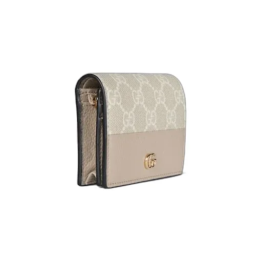 Bi-Color Gg Marmont Small Wallet