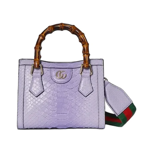 Gucci Diana Small Python Tote Bag