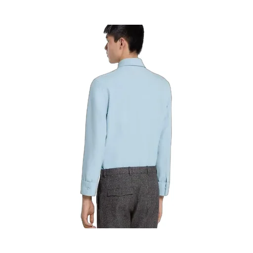Polyester Twill Shirt With Horsebit