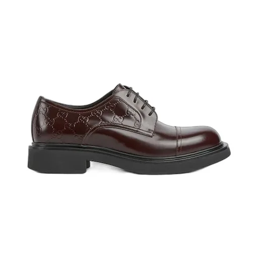 Lace-Up Shoe With Gg Detail