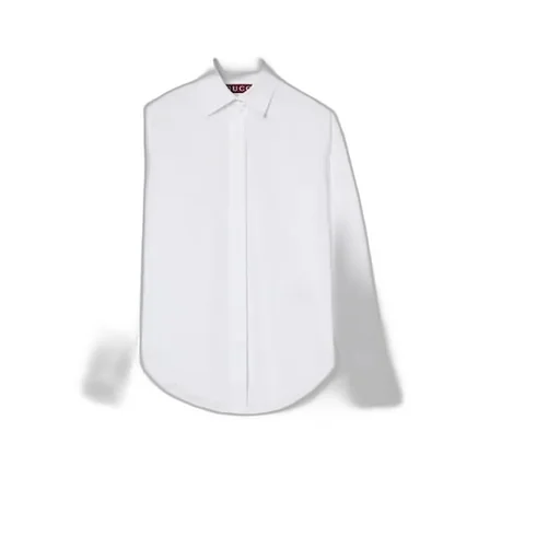 Cotton Poplin Shirt With Embroidery
