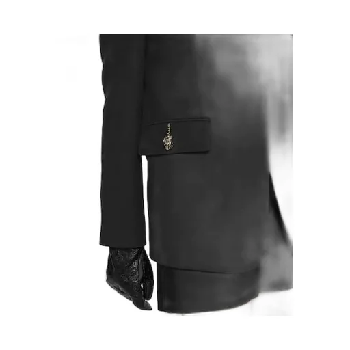 CrÊPe Wool Silk Jacket With Tiger