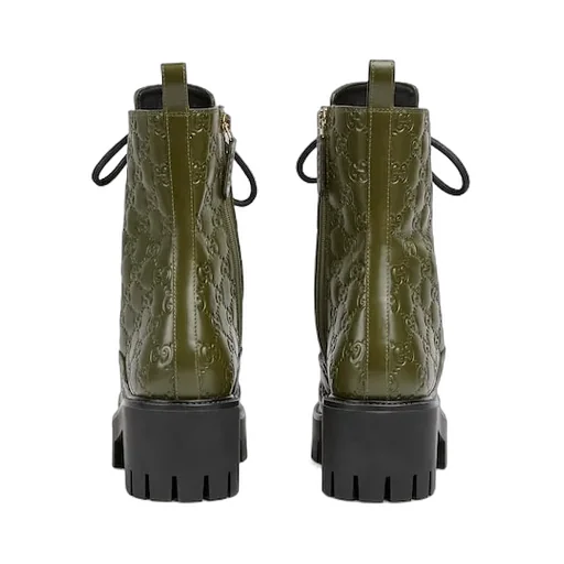 Lace-Up Ankle Boot With Gg