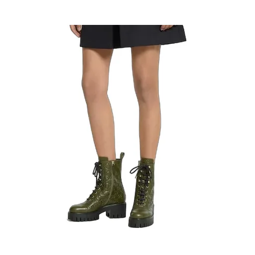 Lace-Up Ankle Boot With Gg