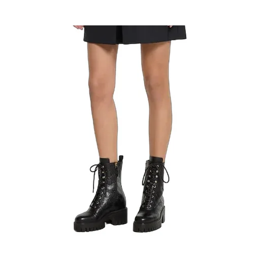 Lace-Up Ankle Boot With Gg