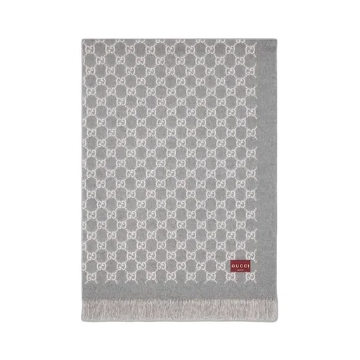 Reversible Gg Wool And Cashmere Blanket