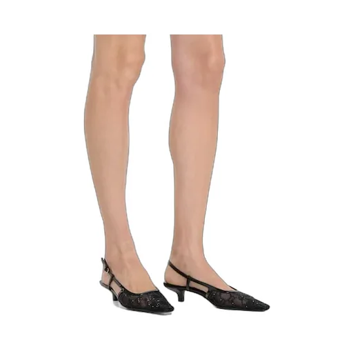 Gg Crystal Slingback Pump