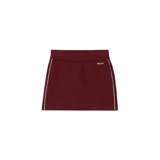 Jersey Mini Skirt With Logo