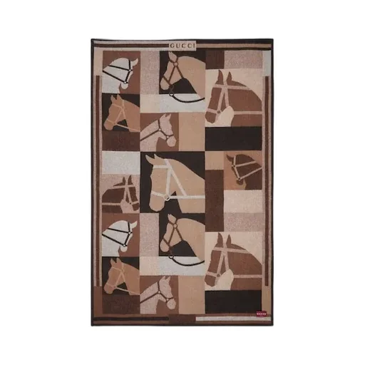 Wool And Cashmere Jacquard Blanket