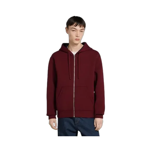 Double Cotton Viscose Jersey Zip Jacket