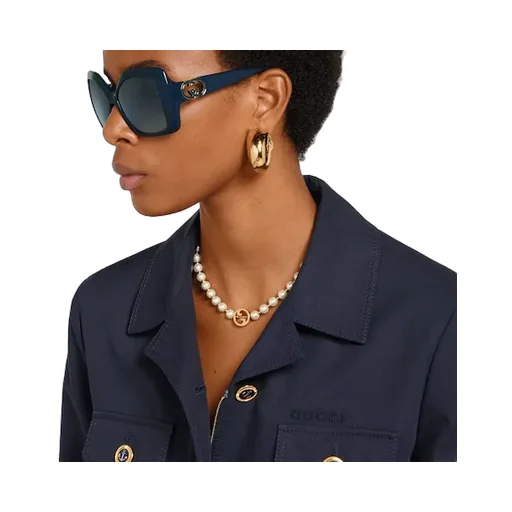 Gucci Interlocking Pearl Necklace