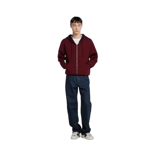Double Cotton Viscose Jersey Zip Jacket