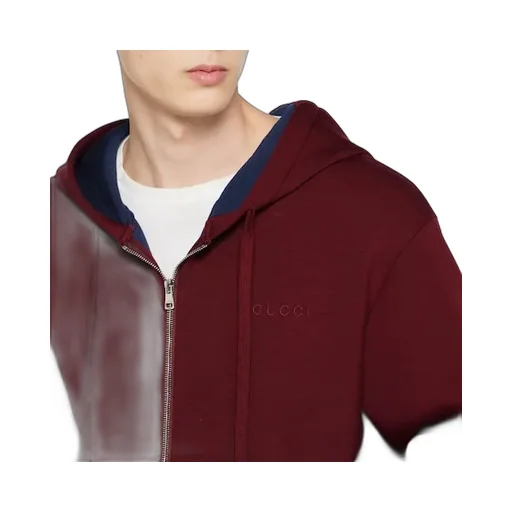 Double Cotton Viscose Jersey Zip Jacket
