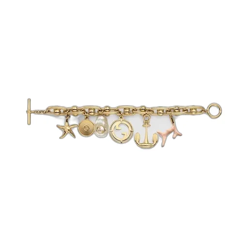 Chain Bracelet With Gucci Symbols
