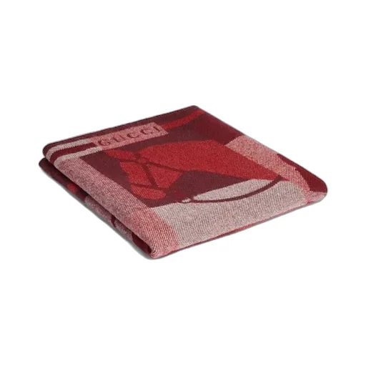 Wool And Cashmere Jacquard Blanket