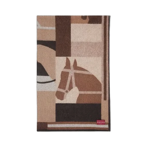 Wool And Cashmere Jacquard Blanket