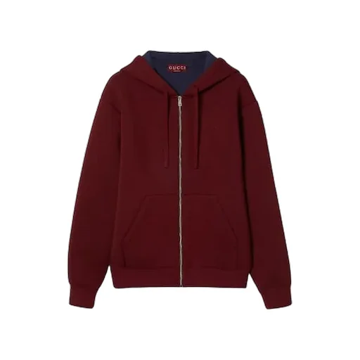 Double Cotton Viscose Jersey Zip Jacket
