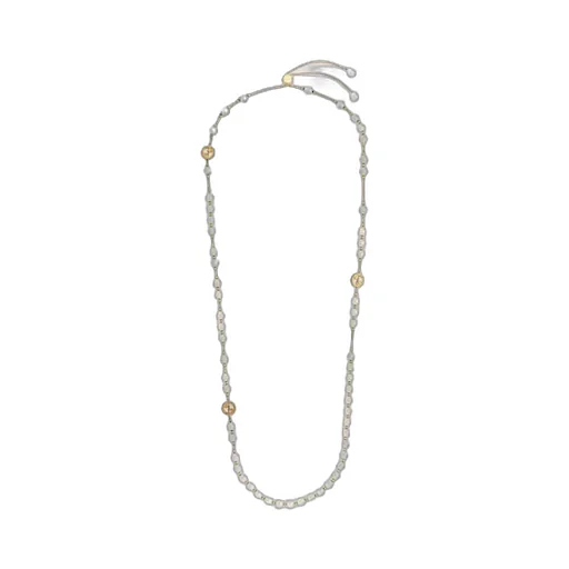 Gucci Interlocking Long Pearl Necklace