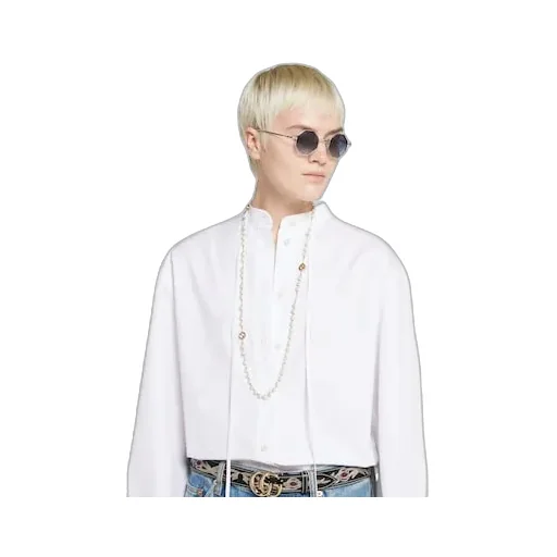Gucci Interlocking Long Pearl Necklace