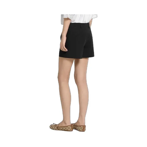Cotton Canvas Shorts With Embroidery