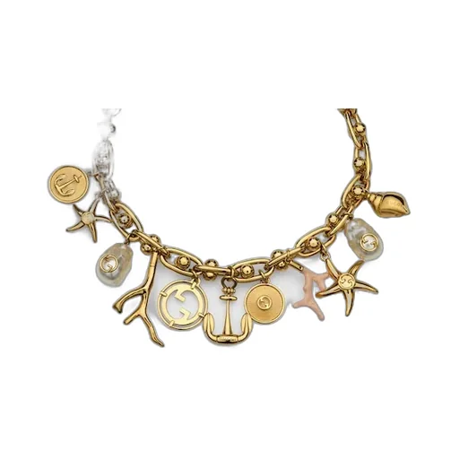 Chain Necklace With Gucci Symbols