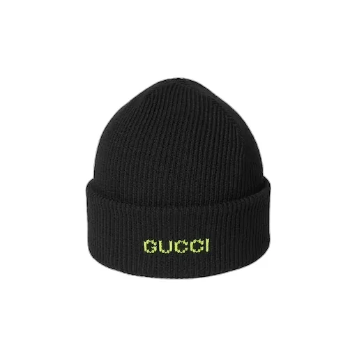 Wool Hat With Embroidery