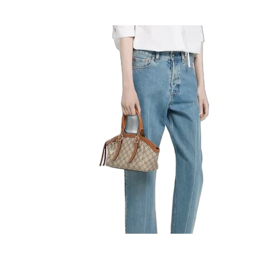 Gg Emblem Small Top Handle Bag