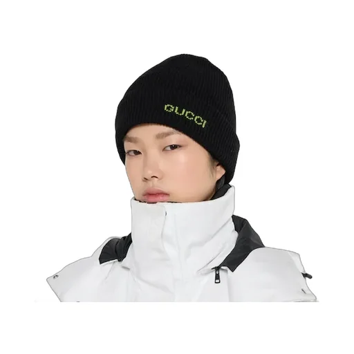 Wool Hat With Embroidery