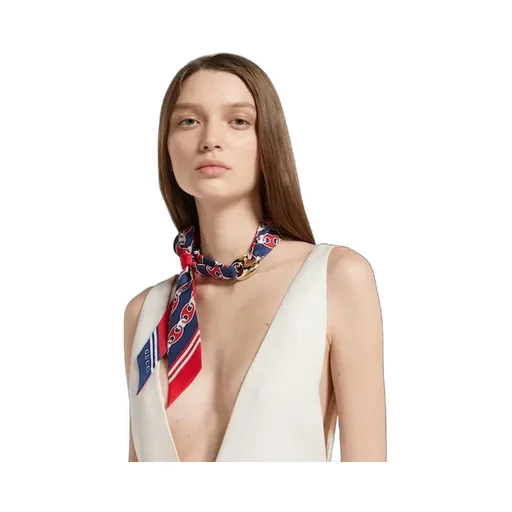 Gucci Marina Chain Silk Necklace