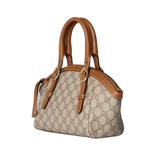 Gg Emblem Small Top Handle Bag