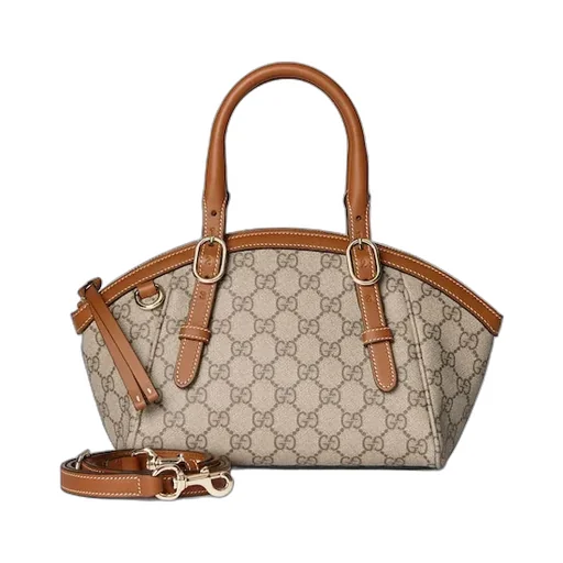 Gg Emblem Small Top Handle Bag